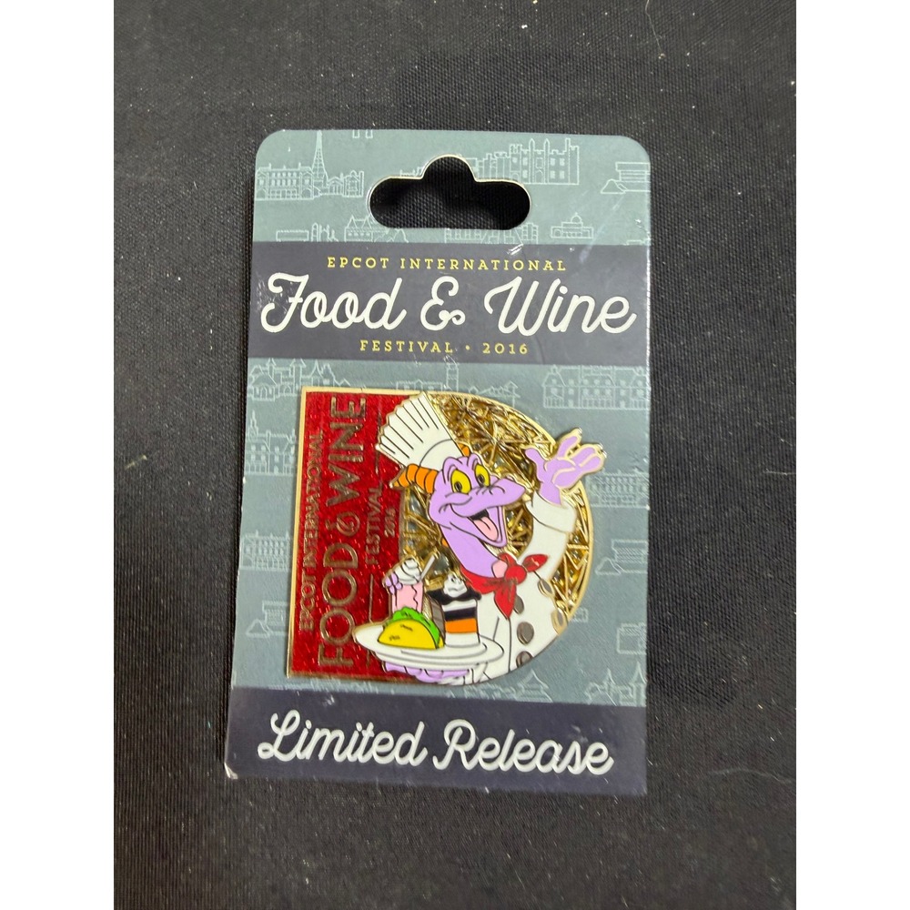 Disney Pin Epcot Food & Wine 2016 Figment Chef Limited Release Red New